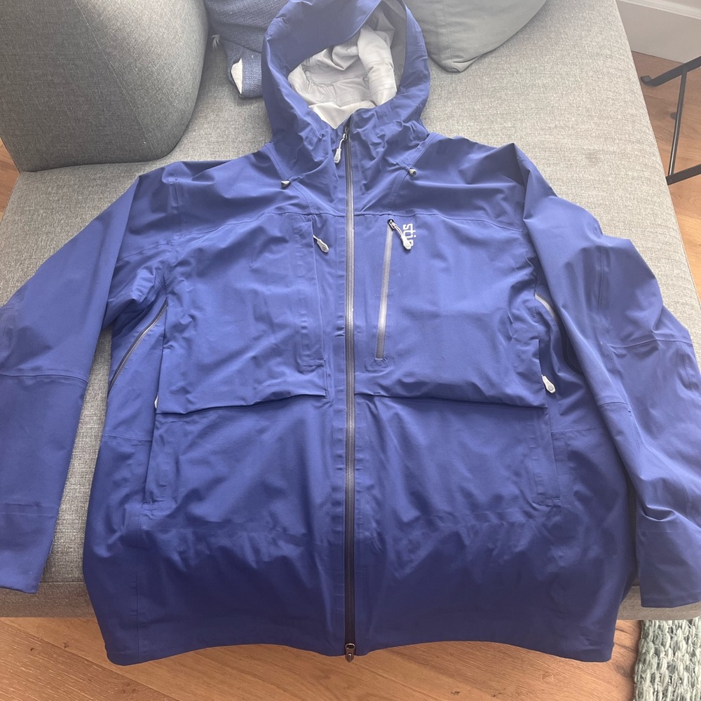Mens XXL Stio Raymer ski shell jacket Navy blue